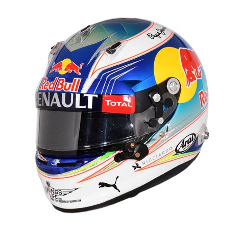 To provide extra safety and style for bike riders. 2016 Daniel Ricciardo Red Bull Racing Media F1 Helmet ...