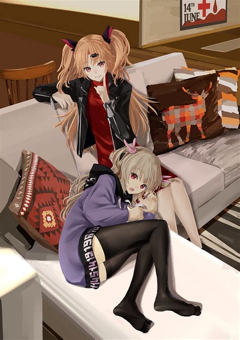 Anime Girls Anime Indoors Stockings Legs Couch Blonde Pillow Hd Phone Wallpaper Peakpx