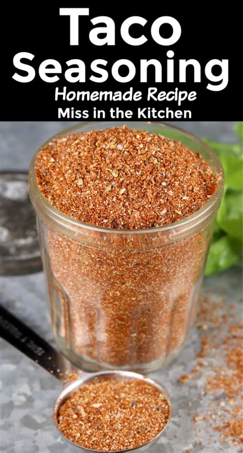 If you prefer to use salt in your cooking add it at the table. Homemade Taco Seasoning Recipe - Miss in the Kitchen