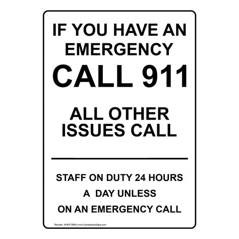 If Fire Alarm Sounds Call 911 Sign Nhe 29571