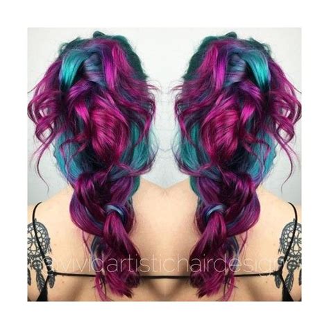 20 Unboring Styles With Magenta Hair Color Liked On Polyvore Featuring Beauty Products And