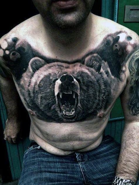 Want to see the world's best traditional bear tattoo designs? 50 Unusual Tattoos For Men - Uncommon Ink Design Ideas