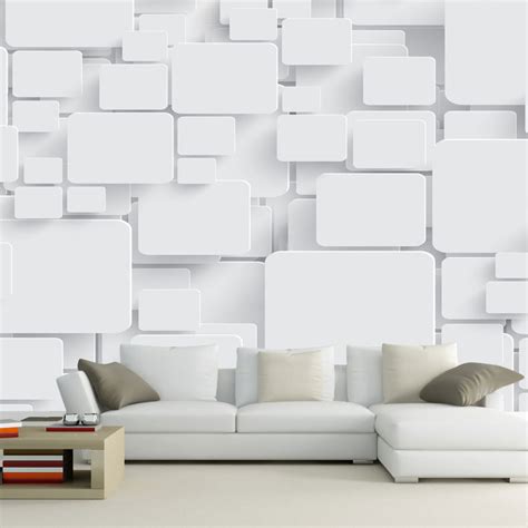 Wallpaper Mural Cubes Abstract 3d Wall Paper Non Woven For