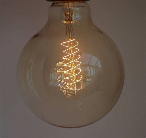 Vintage Style Globe Spiral Light Bulb By Dowsing And Reynolds Bulb