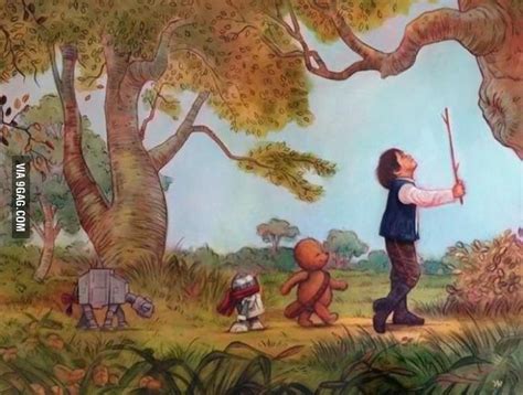 Wookie The Pooh Star Wars Art Cheerful Art Wookie