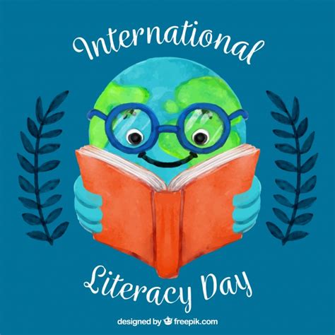 Malyalam poster relating reading day. International literacy day background with world reading Vector | Free Download