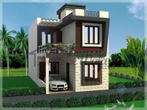 In this video i will tell you about 1500 sq ft (50' x 30') indian house plan (hindi).here we can discuss indian house plan, modern. 8196Modern_Small_HouseS.jpg | Small house elevation, House ...
