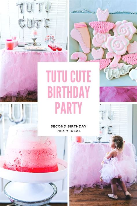 Tutu Cute Birthday Party 2nd Birthday Party Ideas • Covet By Tricia 2nd Birthday Party For