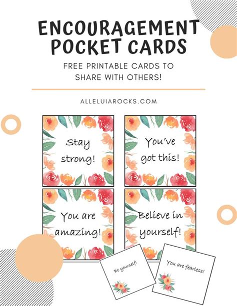 Free Printable Encouragement Cards