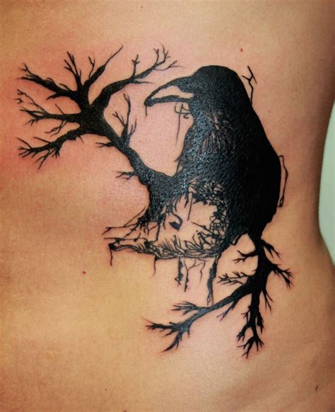 Crow Tattoo Raven My Works Pinterest On Back Tattoo