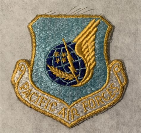 Vietnam Cold War Era Us Air Force Pacific Air Forces Flat Edge Patch