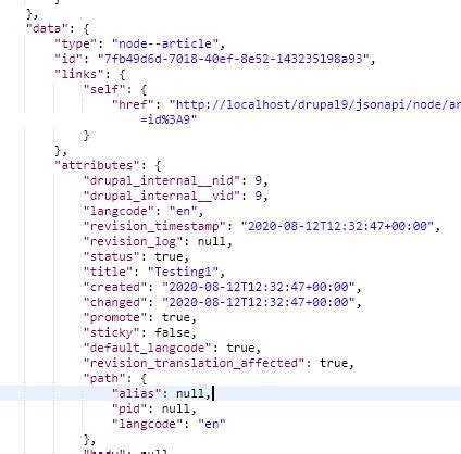 How to configure JSON API module and create web services using JSON API