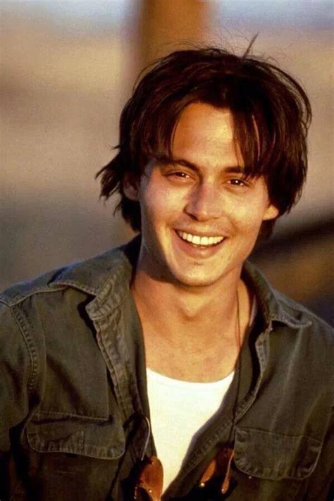 Lovely Smile Johnny Depp Young Johnny Depp Johnny Depp Hairstyle