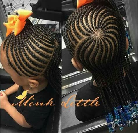 A showy box braids ponytail. For kids | Kids cornrow hairstyles, Kids hairstyles ...