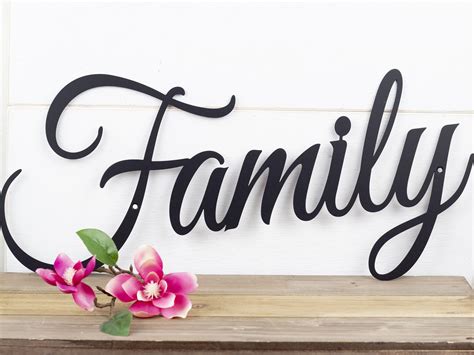 It can also be useful for the whole class to have at their just add your words to create the resource your students need with a science, math or content area vocabulary anchor chart. Metal Family Sign | Metal Word Art | Steel Signs | Wall Hanging | Rustic Home Decor | Outdoor ...
