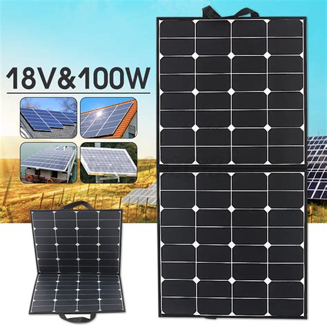 100W 18V Semi Flexible Solarpanel Solarmodul Mit 10A LCD Controller