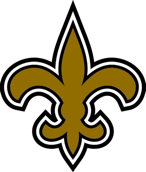 The black logo is even used on their football helmets. New Orleans Saints (B) Vinyl Die-Cut Decal / Sticker ** 4 Si