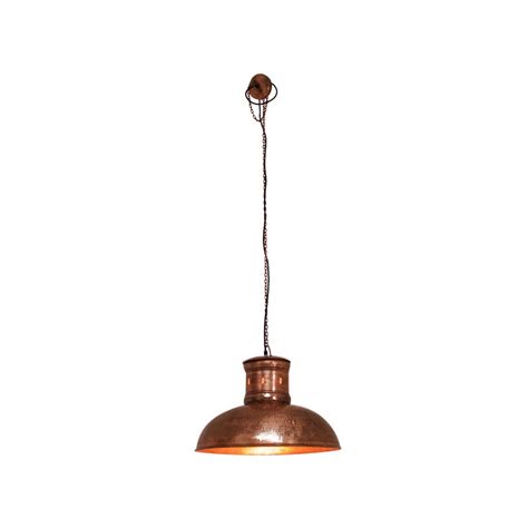 Kichler lighting kitner antique copper pendant light with cylindrical shade. Copper Pendant Light | Vintage UK