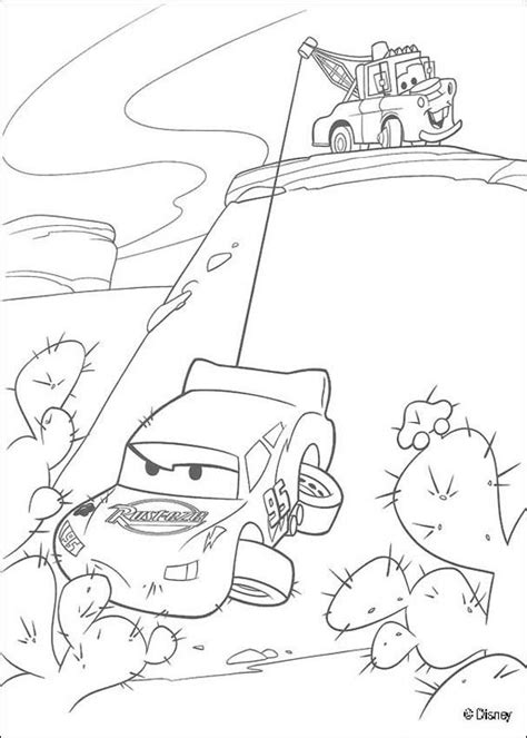Coloring coloring pages cars 2. Mater saves lightning mcqueen coloring pages - Hellokids.com