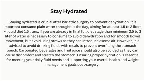 Ppt Dietary Guidelines After Bariatric Surgery Powerpoint