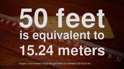 50 Ft To M How Long Is 50 Feet In Meters Convert