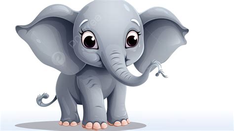 Cute Baby Elephant Animated Background, Cartoon Elephant Pictures