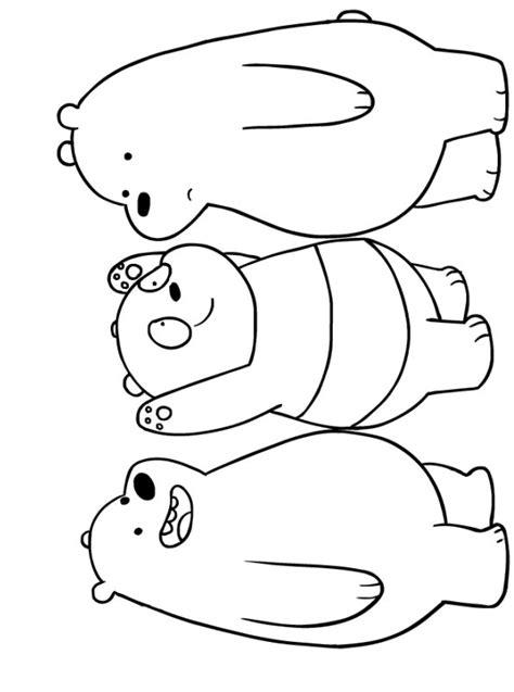 B is for bear coloring page. Kids-n-fun.com | Coloring page We bare Bears We bare Bears