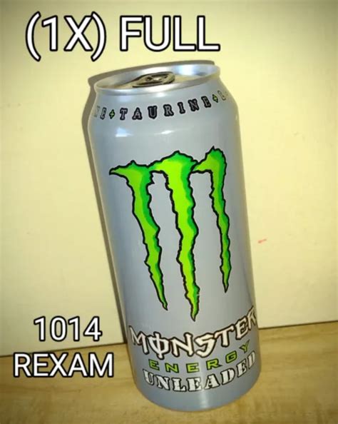 Rare Monster Energy Drink Unleaded 1014 Rexam Light Tint 1x Full