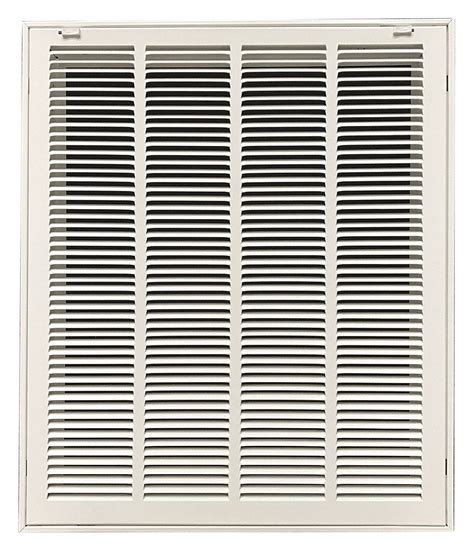 Grainger Approved Filtered Return Air Grille Removable Face White 20