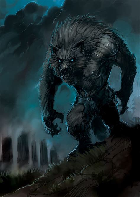 Night Werewolf By Zoppy On Deviantart Werewolf Art Werewolf Fantasy
