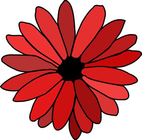 Red Flower Clipart Clipart Best