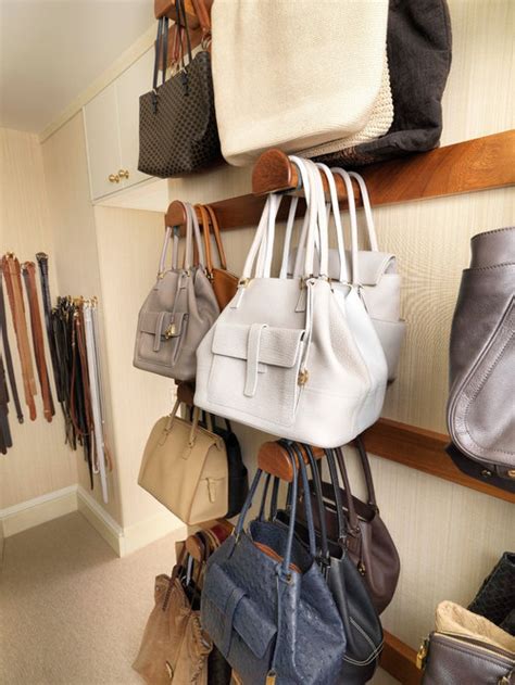 A purse hook (also known as a handbag hook or handbag hanger) is a type of hook meant to temporarily secure a purse or handbag to a table, sink or armrest. Hanging Purse Ideas, Pictures, Remodel and Decor