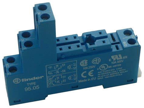 Led panel lights for electrical enclosures (1). 95.05. - FINDER - RELAY SOCKET, 250V, 10A