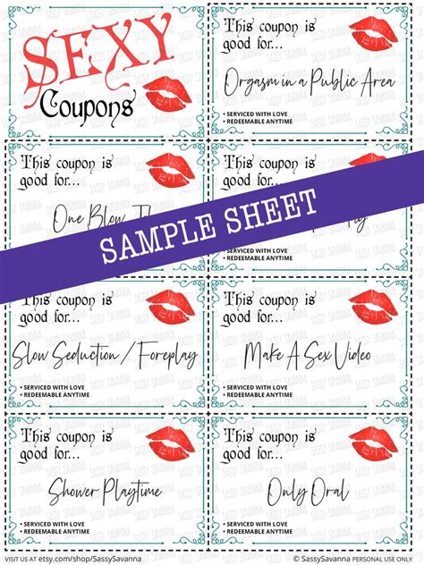 Naughty Coupon Book Sex Coupons Stocking Stuffers Adult Etsy