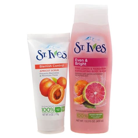 It's made with 100% natural exfoliators* for a gentle, deep cleanse, and of course there's apricot extract too, which is known to. St. Ives Body Wash And Face Scrub Combo | Giftmandu ...