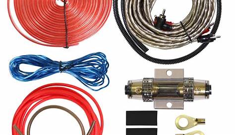 Buy 8 Gauge Car Amp Wiring Kit - Welugnal Amp Power Wire Amplifier