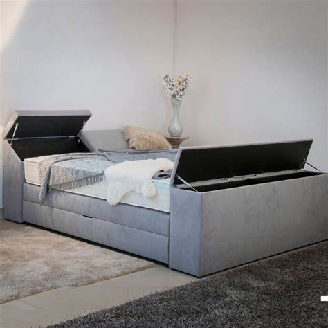 Preise vergleichen und bequem online bestellen! Boxspringbett mit Bettkasten 5 x Stauraum - 180x200 ...