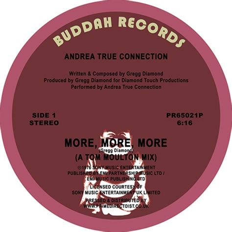 Andrea True Connection More More More 12 Single Vinyl Music
