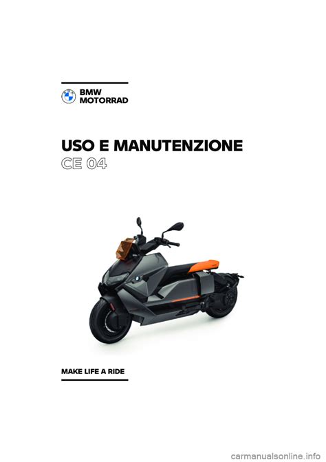 bmw motorrad ce 04 2021 libretto di uso e manutenzione in italian 268 pages