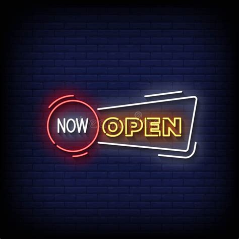 Now Open Neon Sign Vector Stock Illustrations 279 Now Open Neon Sign Vector Stock