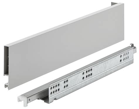 Color burned into back of glass. Drawer set, Häfele Matrix Box Slim A30, drawer side height 89 mm, load bearing capacity 30 kg ...