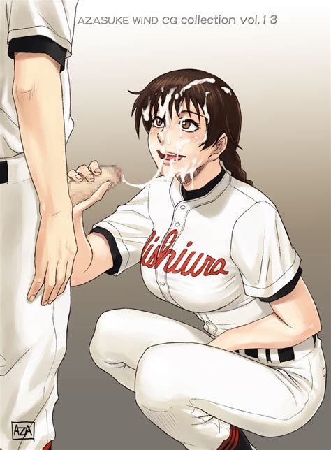 Azasuke Momoe Maria Ookiku Furikabutte Highres 1girl Baseball