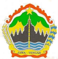 Di dalam lambang, terdapat lukisan candi borobudur, gunung kembar. Jawa Tengah | Macam-macam Logo