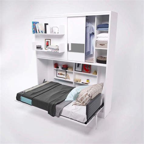 L'ideale per ambienti in cui si rende necessario un minimo ingombro. Gautreau Parete Letto Wall Twin Murphy Bed in 2020 | Murphy bed ikea, Murphy bed, Murphy bed plans