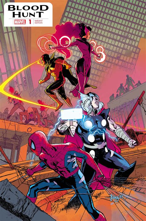 Javier Fernandez's 'Blood Hunt' #1 Foil Cover Leaves the Avengers