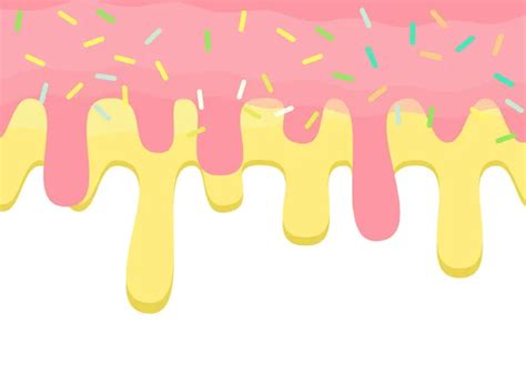 Dripping Pink Doughnut Seamless Glaze Liquid Sweet Flow Tasty Food Dessert Flowing — Stock