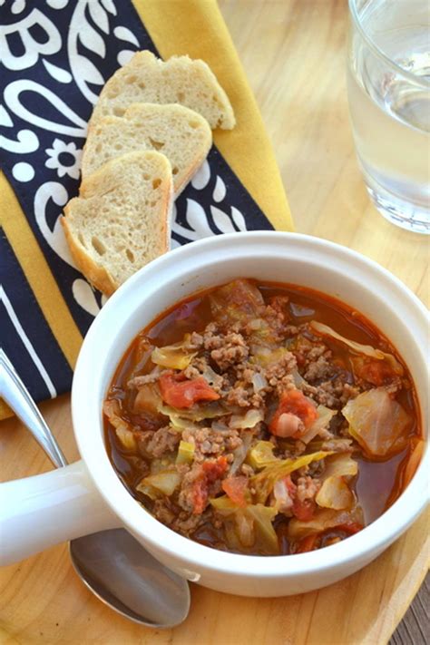 Place diet, onions, tomatoes, cabbage, green beans, peppers, hamburger celery serving soup. 20 Healthy Cabbage Soup Recipes That Are Full of Flavor ...