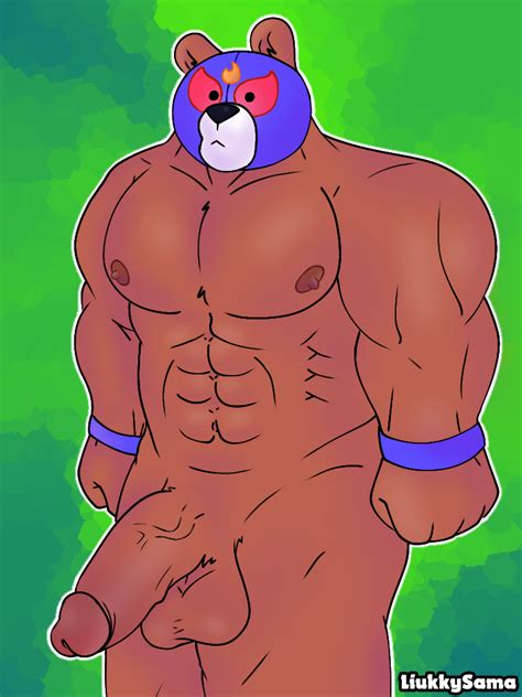 Rule 34 Bara Bear Brawl Stars Brown El Primo Brawl Stars Furry Male Male Only Nipples Penis