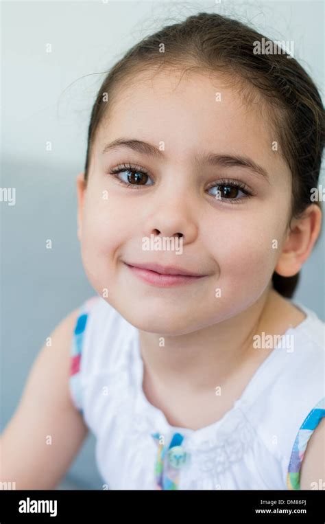 Child Six Years Old Portrait Stock Photo Alamy