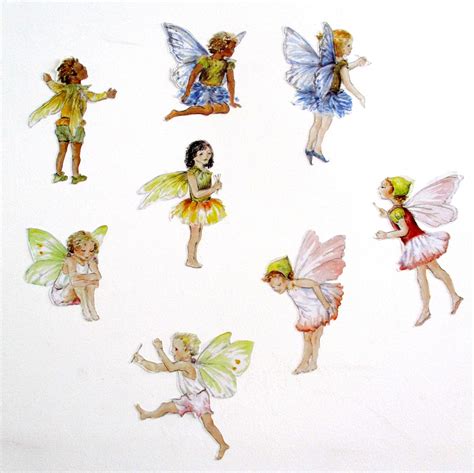 Fairy Wall Stickers Fairy Wall Decals Set Of 8 Watercolor Etsy Uk